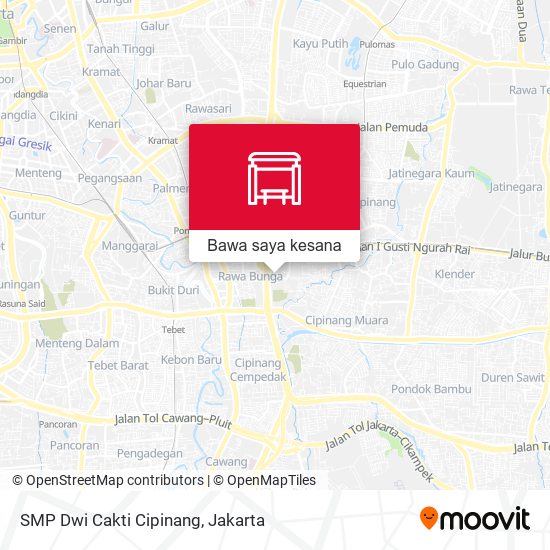 Peta SMP Dwi Cakti Cipinang