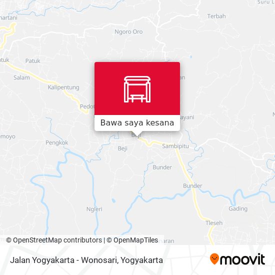 Peta Jalan Yogyakarta - Wonosari