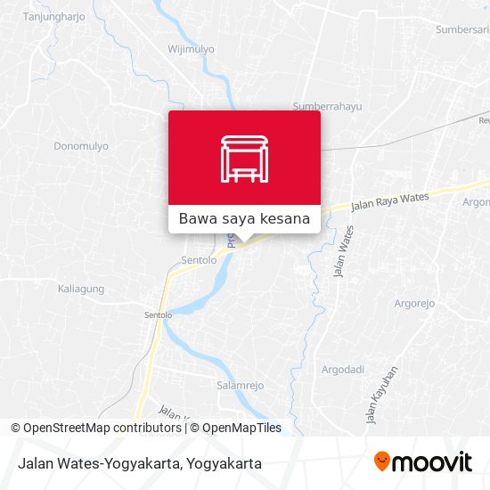 Peta Jalan Wates-Yogyakarta