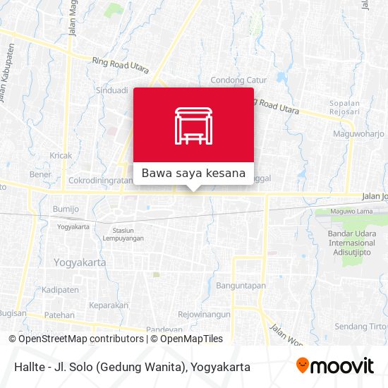 Peta Hallte - Jl. Solo (Gedung Wanita)