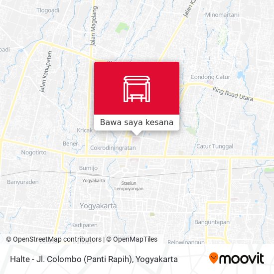 Peta Halte - Jl. Colombo (Panti Rapih)