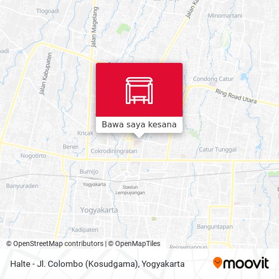 Peta Halte - Jl. Colombo (Kosudgama)