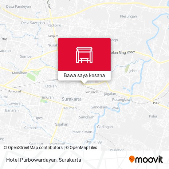 Peta Hotel Purbowardayan