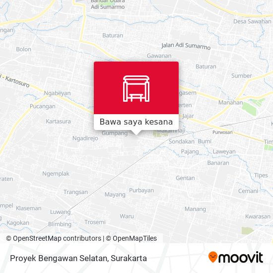 Peta Proyek Bengawan Selatan