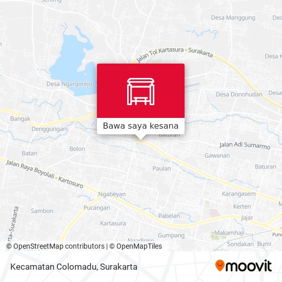 Peta Kecamatan Colomadu