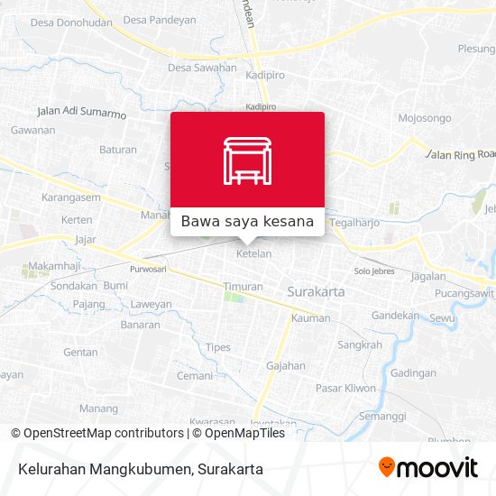 Peta Kelurahan Mangkubumen