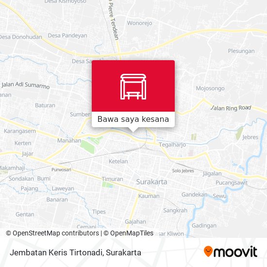 Peta Jembatan Keris Tirtonadi
