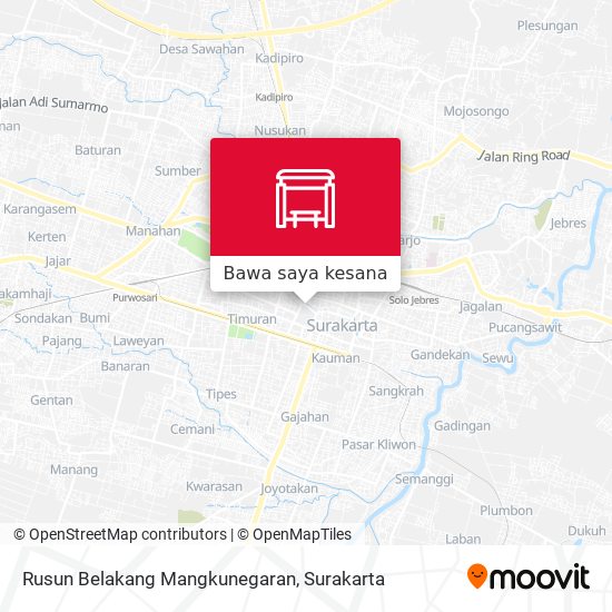 Peta Rusun Belakang Mangkunegaran