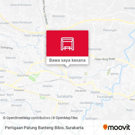 Peta Pertigaan Patung Banteng Bibis