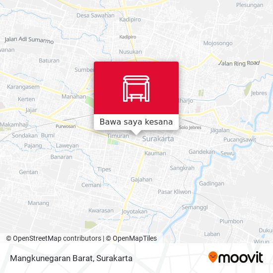 Peta Mangkunegaran Barat