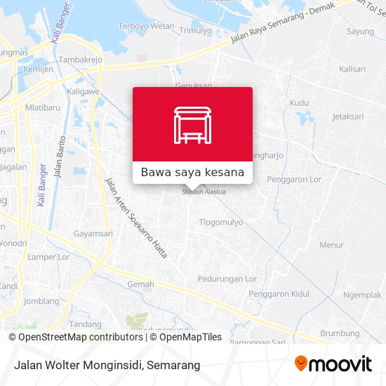 Peta Jalan Wolter Monginsidi