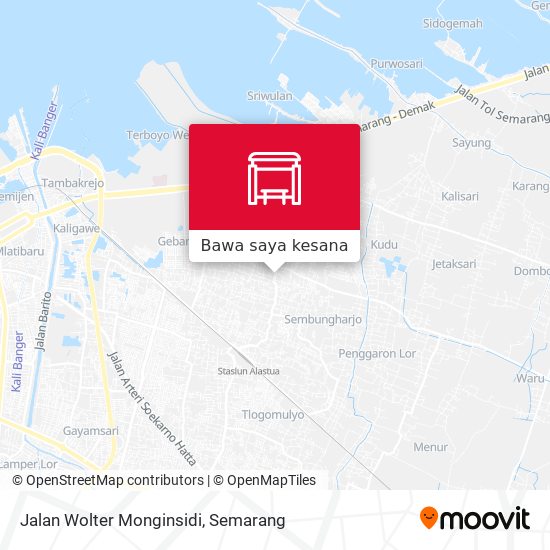 Peta Jalan Wolter Monginsidi