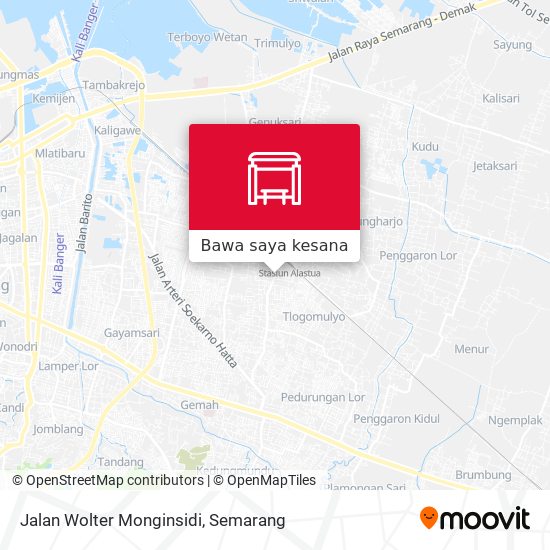 Peta Jalan Wolter Monginsidi