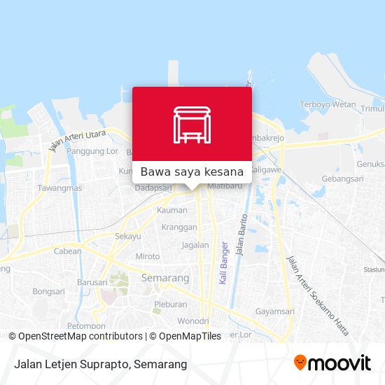 Peta Jalan Letjen Suprapto