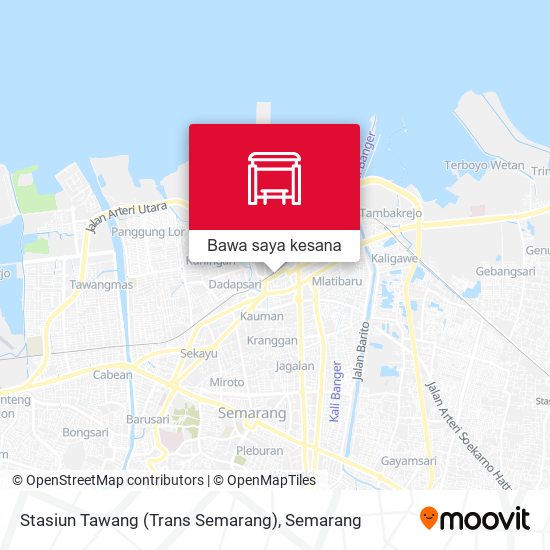 Peta Stasiun Tawang (Trans Semarang)