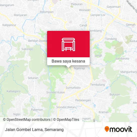 Peta Jalan Gombel Lama