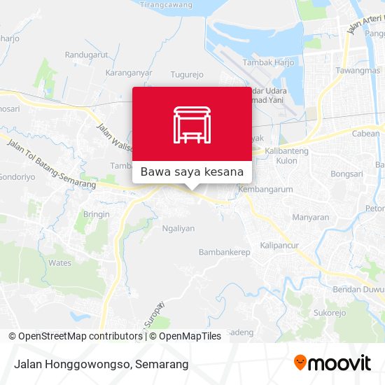 Peta Jalan Honggowongso