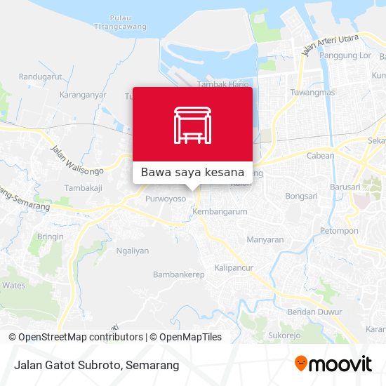 Peta Jalan Gatot Subroto