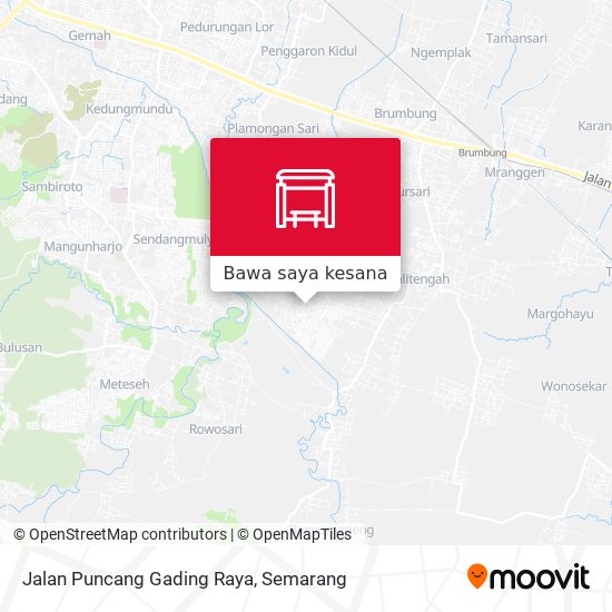 Peta Jalan Puncang Gading Raya