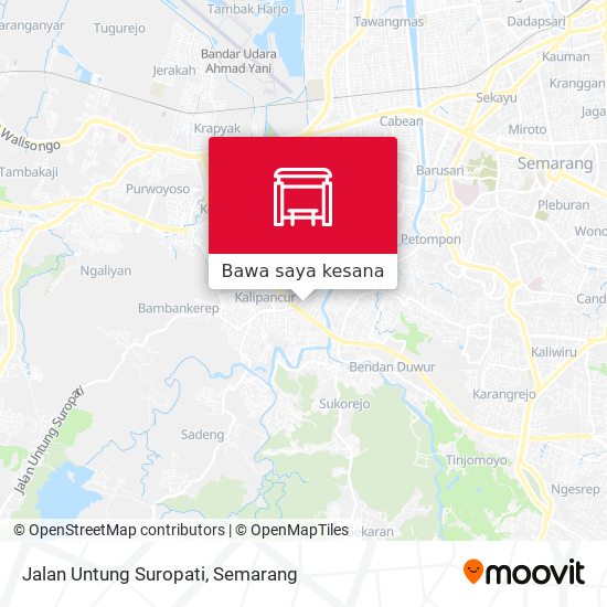 Peta Jalan Untung Suropati