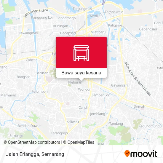 Peta Jalan Erlangga