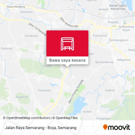 Peta Jalan Raya Semarang - Boja