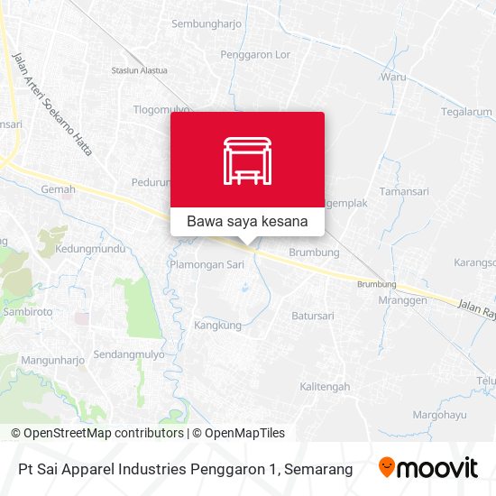 Peta Pt Sai Apparel Industries Penggaron 1