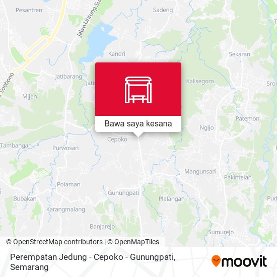 Peta Perempatan Jedung - Cepoko - Gunungpati