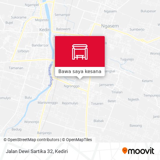 Peta Jalan Dewi Sartika 32