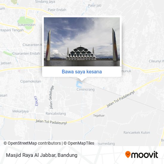 Peta Masjid Raya Al Jabbar