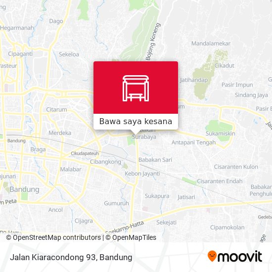 Peta Jalan Kiaracondong 93
