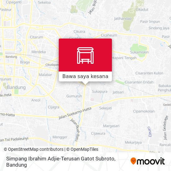 Peta Simpang Ibrahim Adjie-Terusan Gatot Subroto