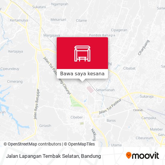 Peta Jalan Lapangan Tembak Selatan