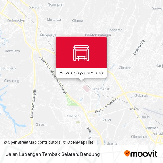 Peta Jalan Lapangan Tembak Selatan