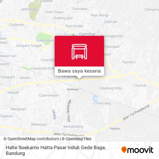 Peta Halte Soekarno Hatta Pasar Induk Gede Bage