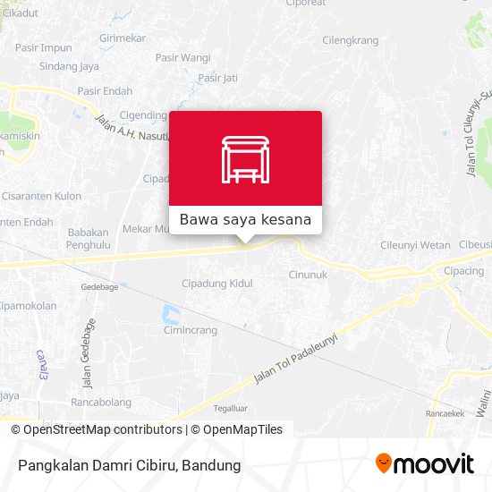 Peta Pangkalan Damri Cibiru