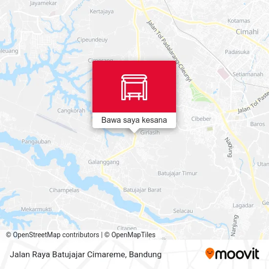 Peta Jalan Raya Batujajar Cimareme