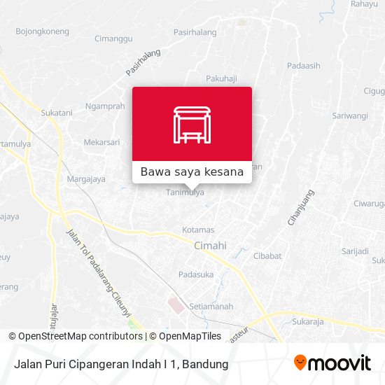 Peta Jalan Puri Cipangeran Indah I 1