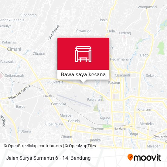 Peta Jalan Surya Sumantri 6 - 14