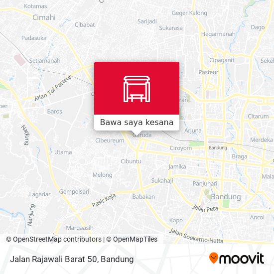 Peta Jalan Rajawali Barat 50