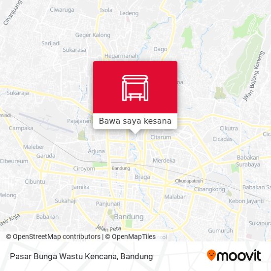 Peta Pasar Bunga Wastu Kencana