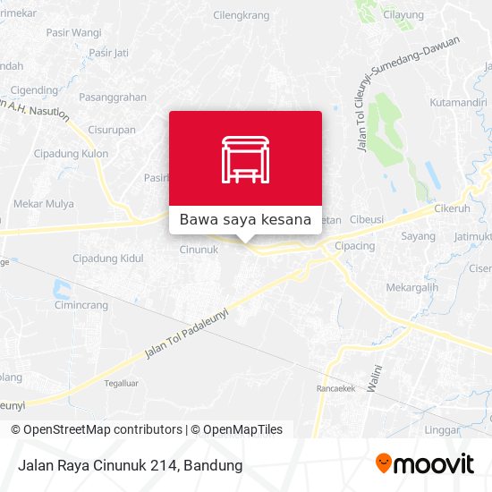 Peta Jalan Raya Cinunuk 214