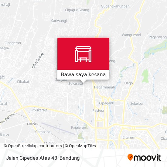 Peta Jalan Cipedes Atas 43