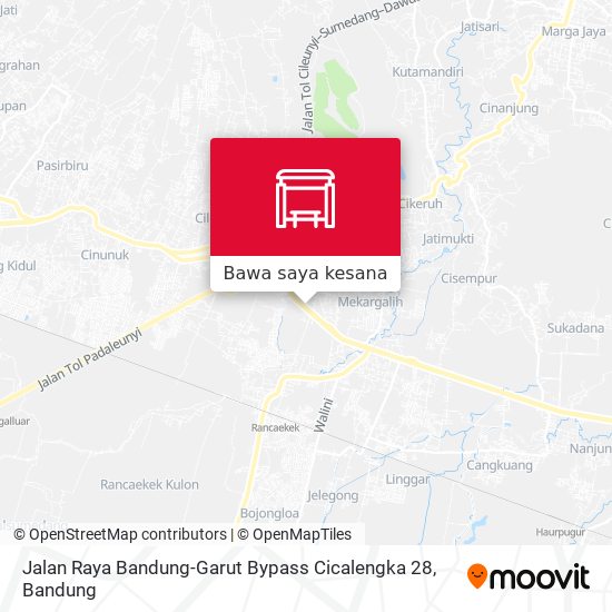 Peta Jalan Raya Bandung-Garut Bypass Cicalengka 28