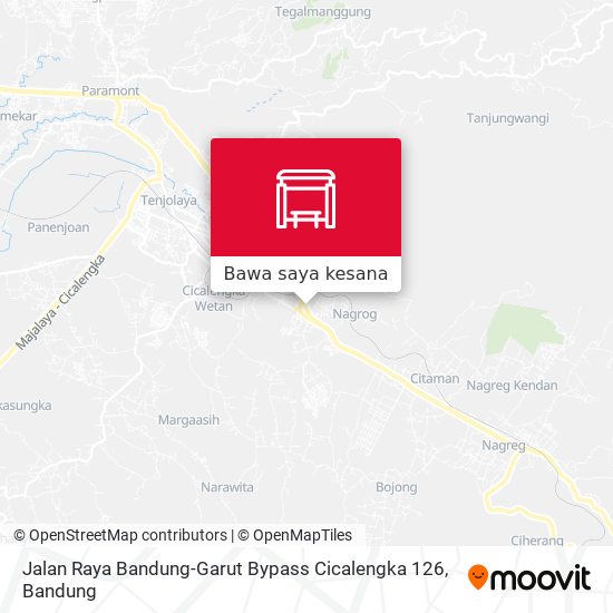 Peta Jalan Raya Bandung-Garut Bypass Cicalengka 126