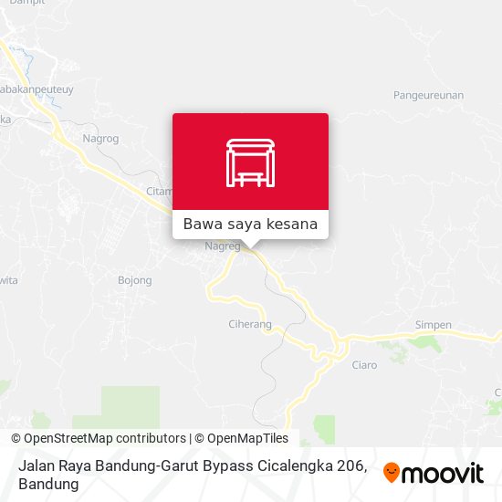 Peta Jalan Raya Bandung-Garut Bypass Cicalengka 206