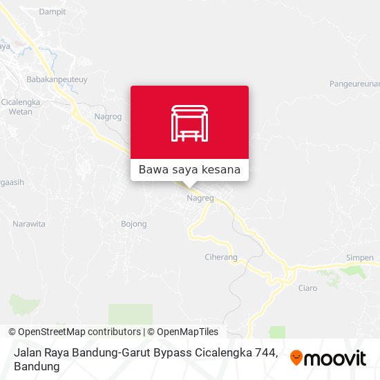 Peta Jalan Raya Bandung-Garut Bypass Cicalengka 744