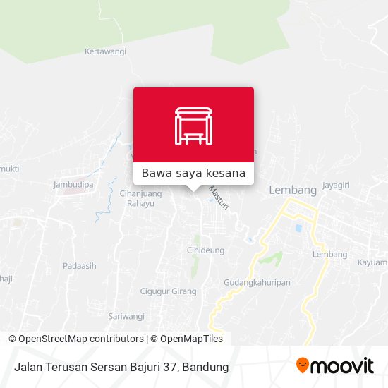 Peta Jalan Terusan Sersan Bajuri 37