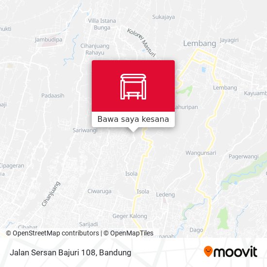 Peta Jalan Sersan Bajuri 108