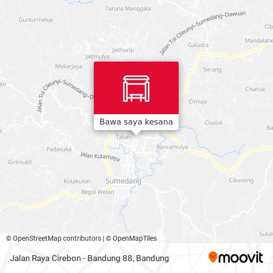 Peta Jalan Raya Cirebon - Bandung 88
